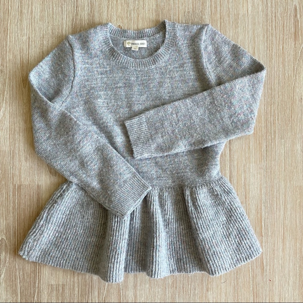 Tucker+Tate Sparkle Peplum Sweater Size 8 ✨